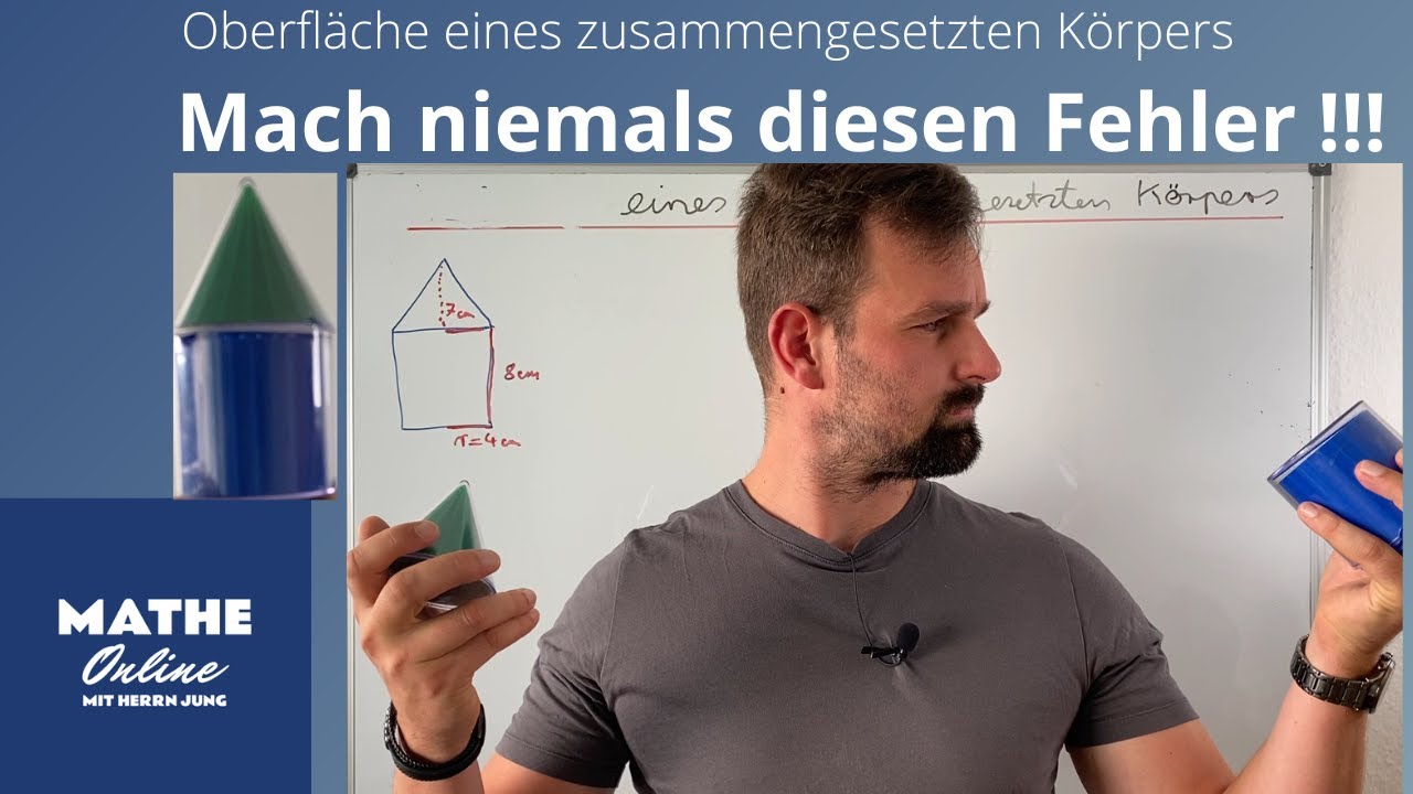 Zylinder & Kegel: Oberflächenberechnung einfach erklärt!