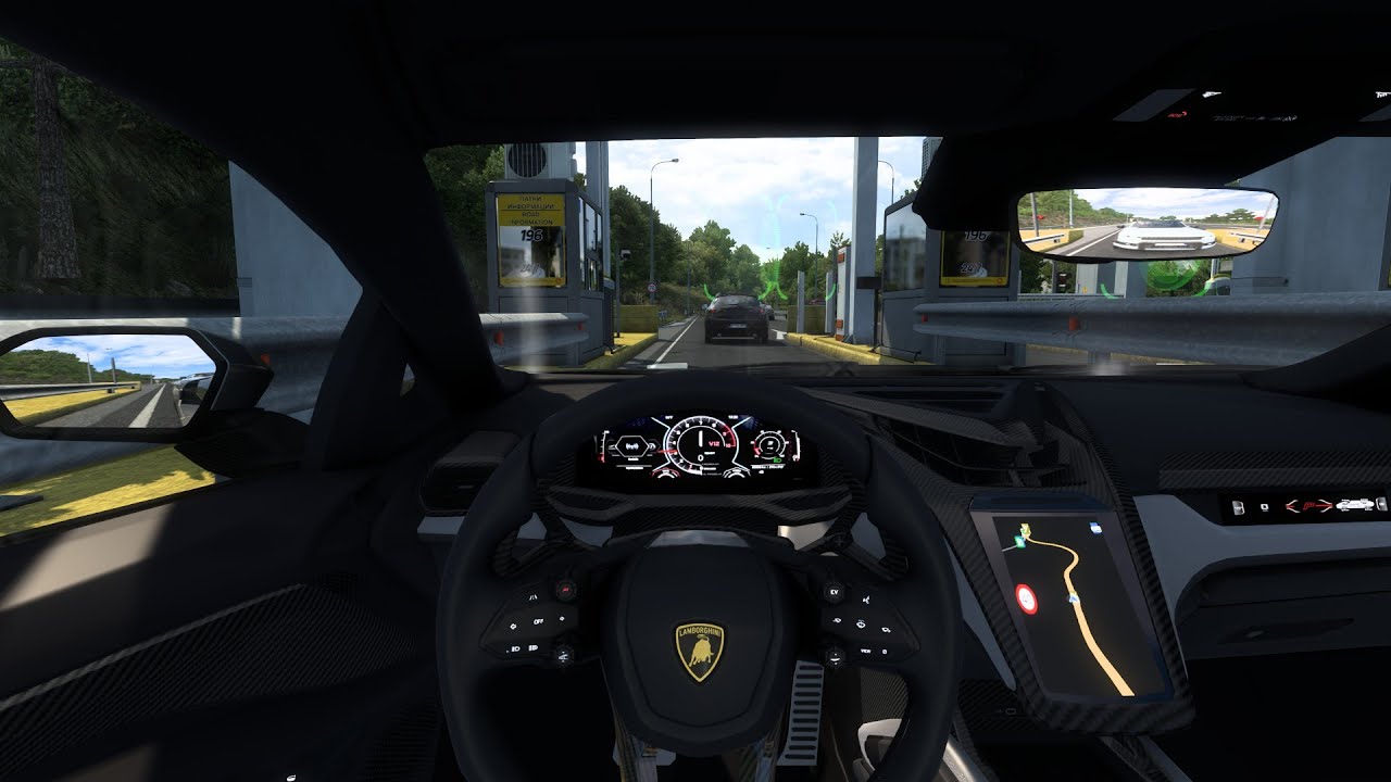 2025 Lamborghini Revuelto Euro Truck Simulator 2  Steering Wheel | Gameplay