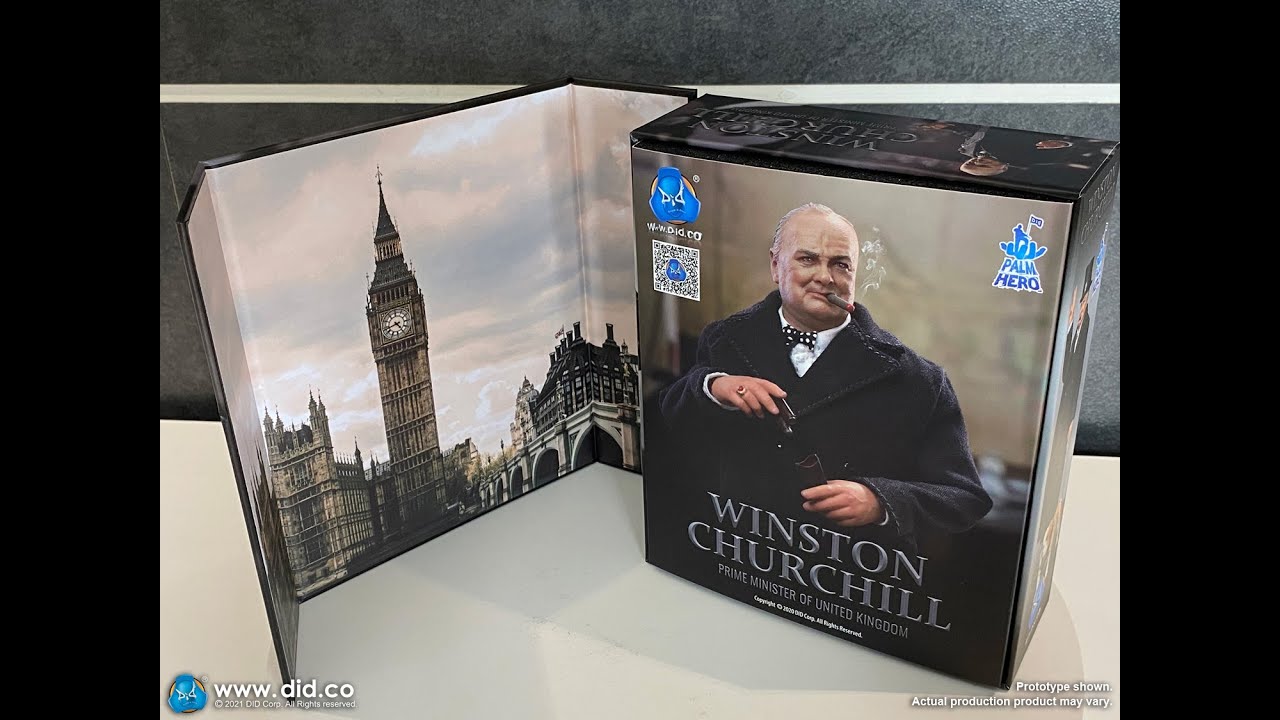 Unboxing video of DID 1:12 Palm Hero Series Winston Churchill XK80002