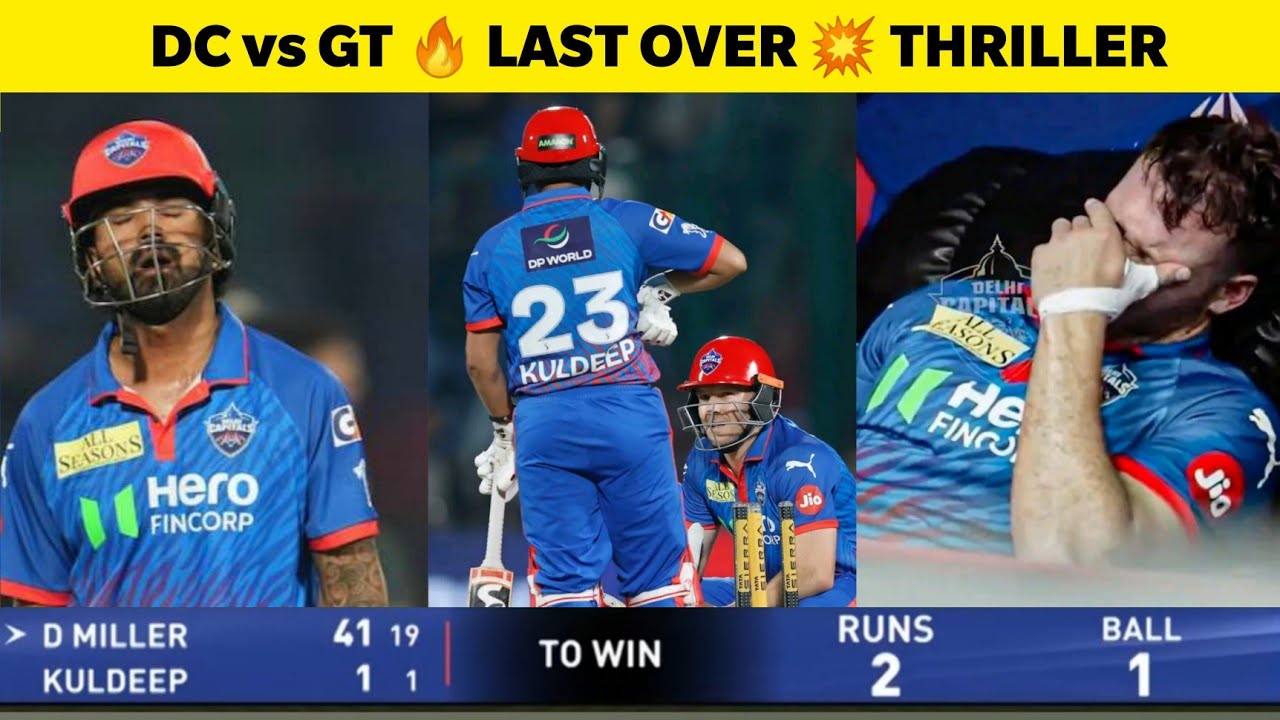 DC vs GT 🔥 D Miller Emotional cry 💔 IPL 2026 Last over thriller | IPL Highlights |