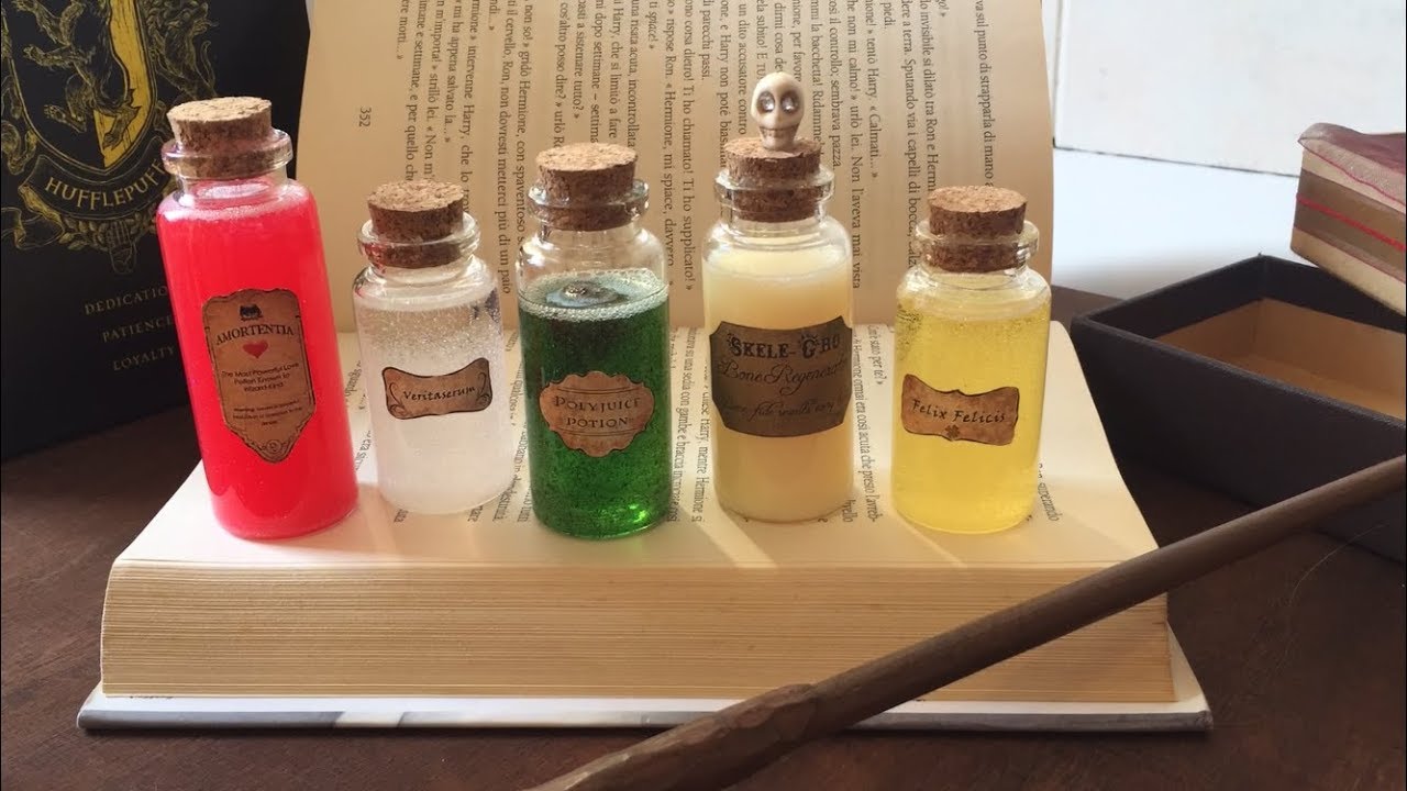 -DIY- TUTORIAL : POZIONI DI HARRY POTTER !!!!