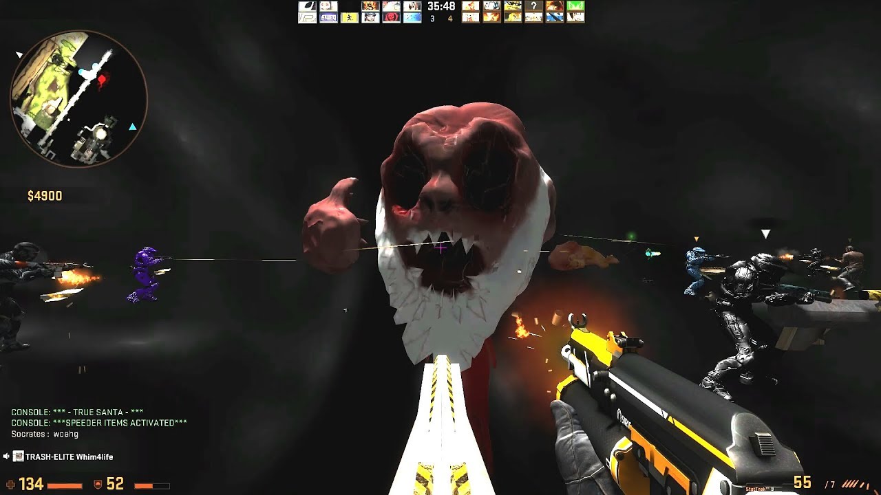 Counter-Strike Global Offensive: Zombie Escape - ze_Santassination_v1_4 [The Truth- Secret Ending]