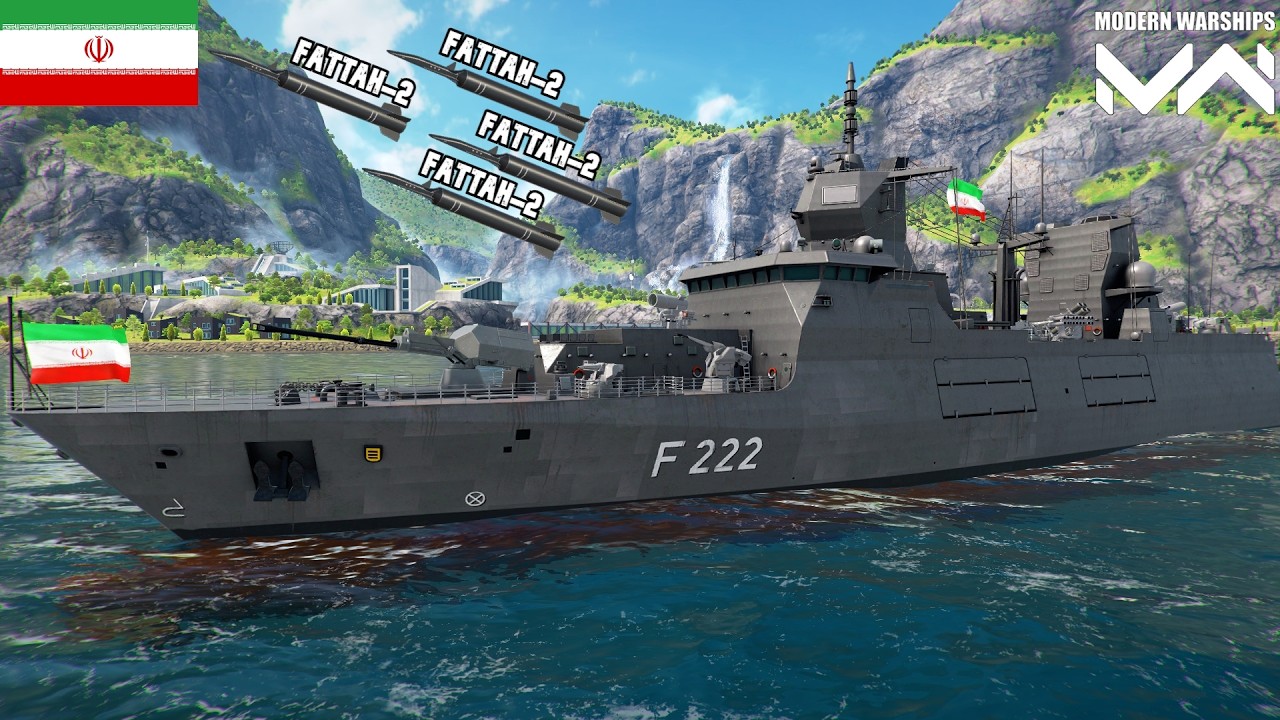 FGS F-125 | Missile Fattah-2 Membawa BENCANA | Modern Warships