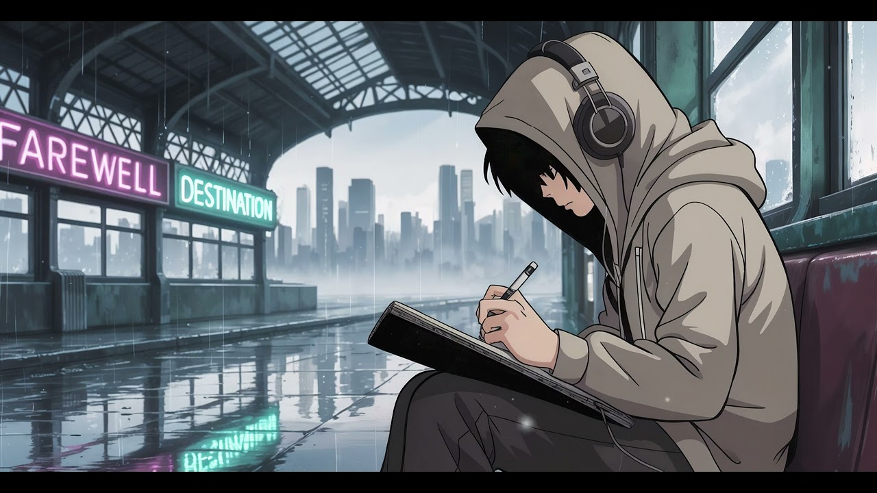 Last Stop Before Everything Changes - Cyberpunk Lofi (4K)