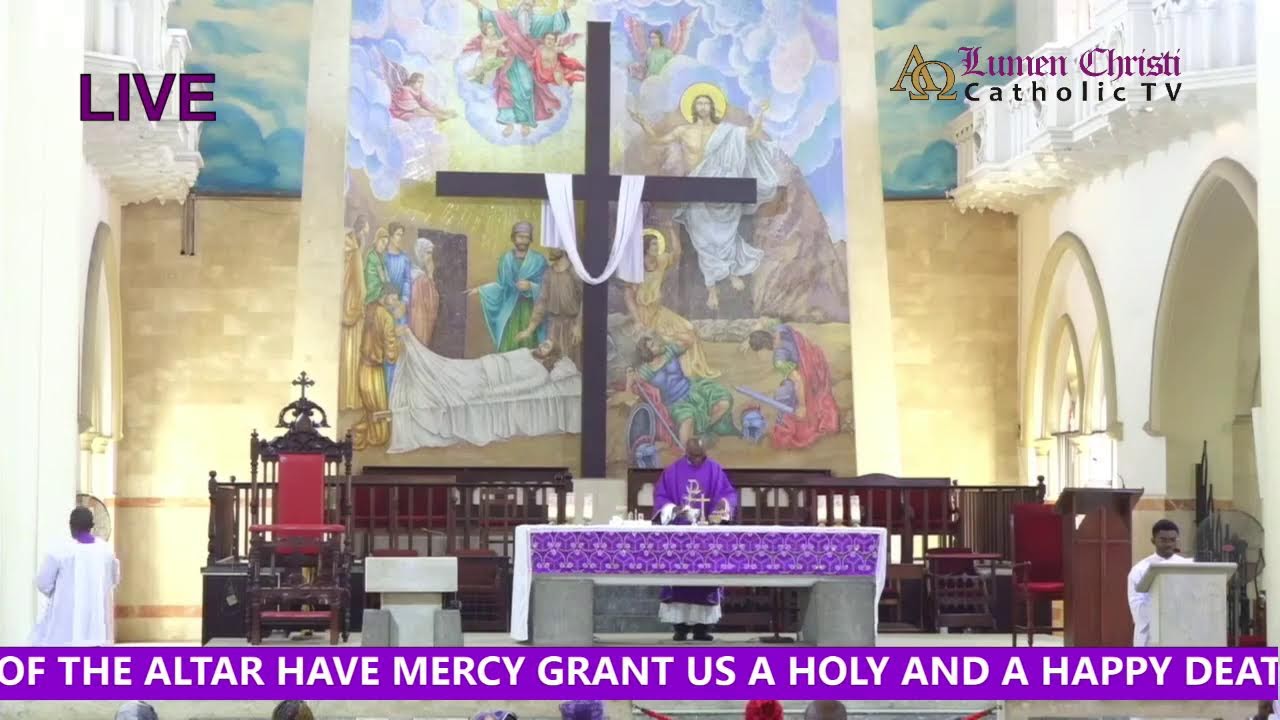 CATHOLIC MASS OF THE DAY  12-03-2026 @ HOLY CROSS CATHEDRAL, LAGOS ARCHDIOCESE