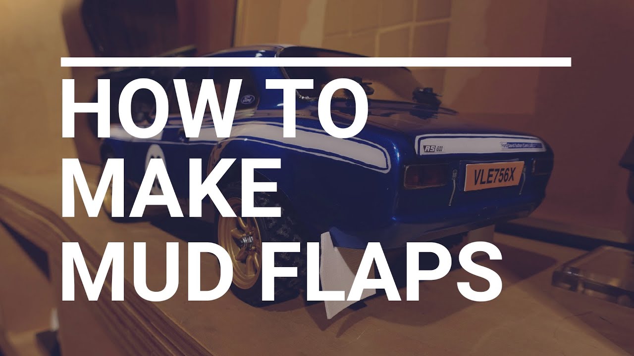 HOW TO MAKE MUD FLAPS for your RC RALLY CARS