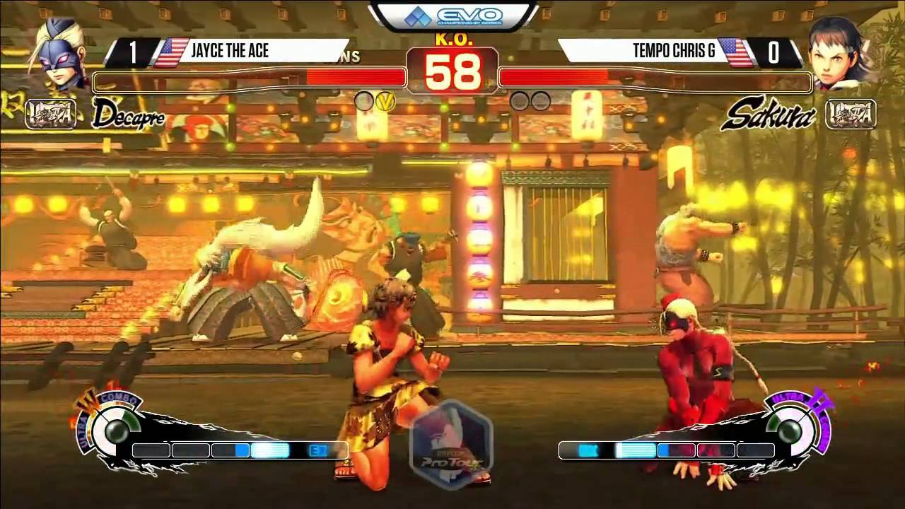 Jayce the Ace (Decapre) vs Chris G (Sakura) - EVO 2015 USF4 Pools - 720p/60fps