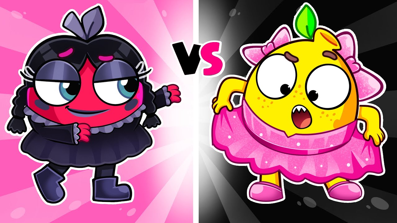 Pink vs Black Avocado Baby Challenge 💖🖤 Colors For Kids | 🌈 Kids' Songs and Nursery Rhymes
