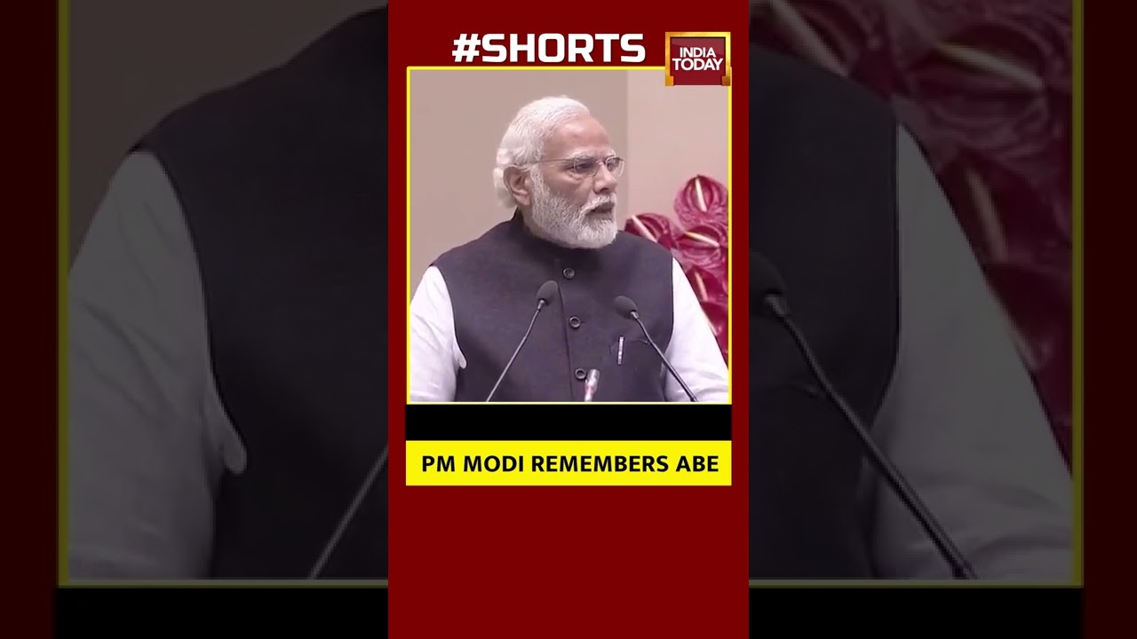 PM Modi Pays Emotional Tribute To Shinzo Abe, Remembers Ex-Japan PM Before His Speech