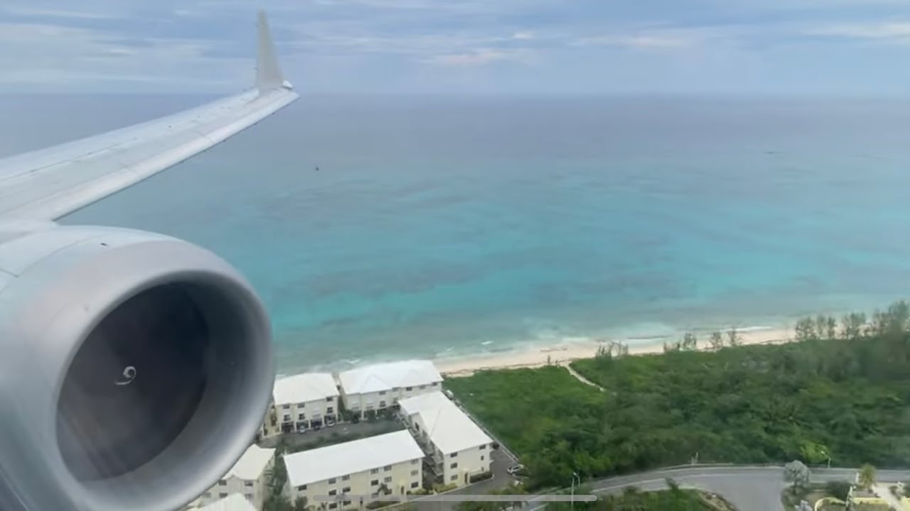 Boeing 737 MAX 8 Landing MYNN Nassau Bahamas