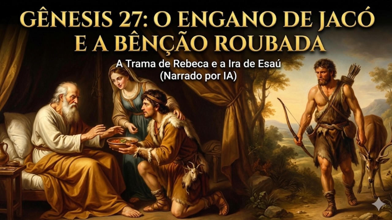 Gênesis 27: O Grande Engano - Jacó Rouba a Bênção de Esaú (Narrado por IA)