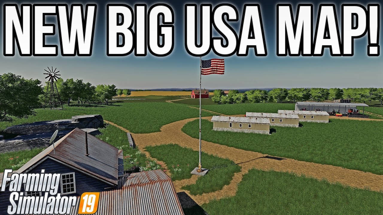 NEW AMERICAN MAP WITH HUGE FIELDS! | New Mods For FS19!