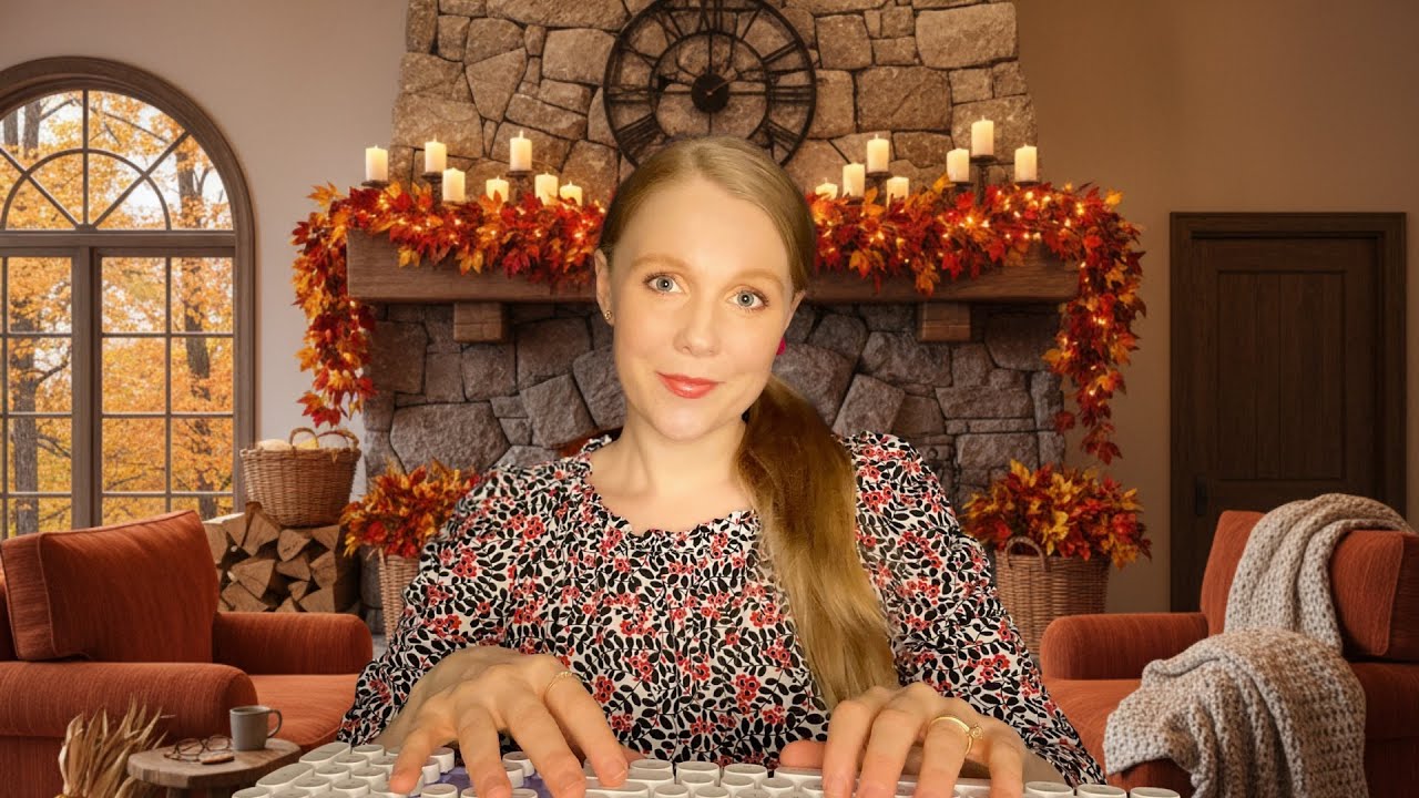 ASMR Ролевая игра по заселению в отель в осенний период (тихий голос, потрескивание огня)