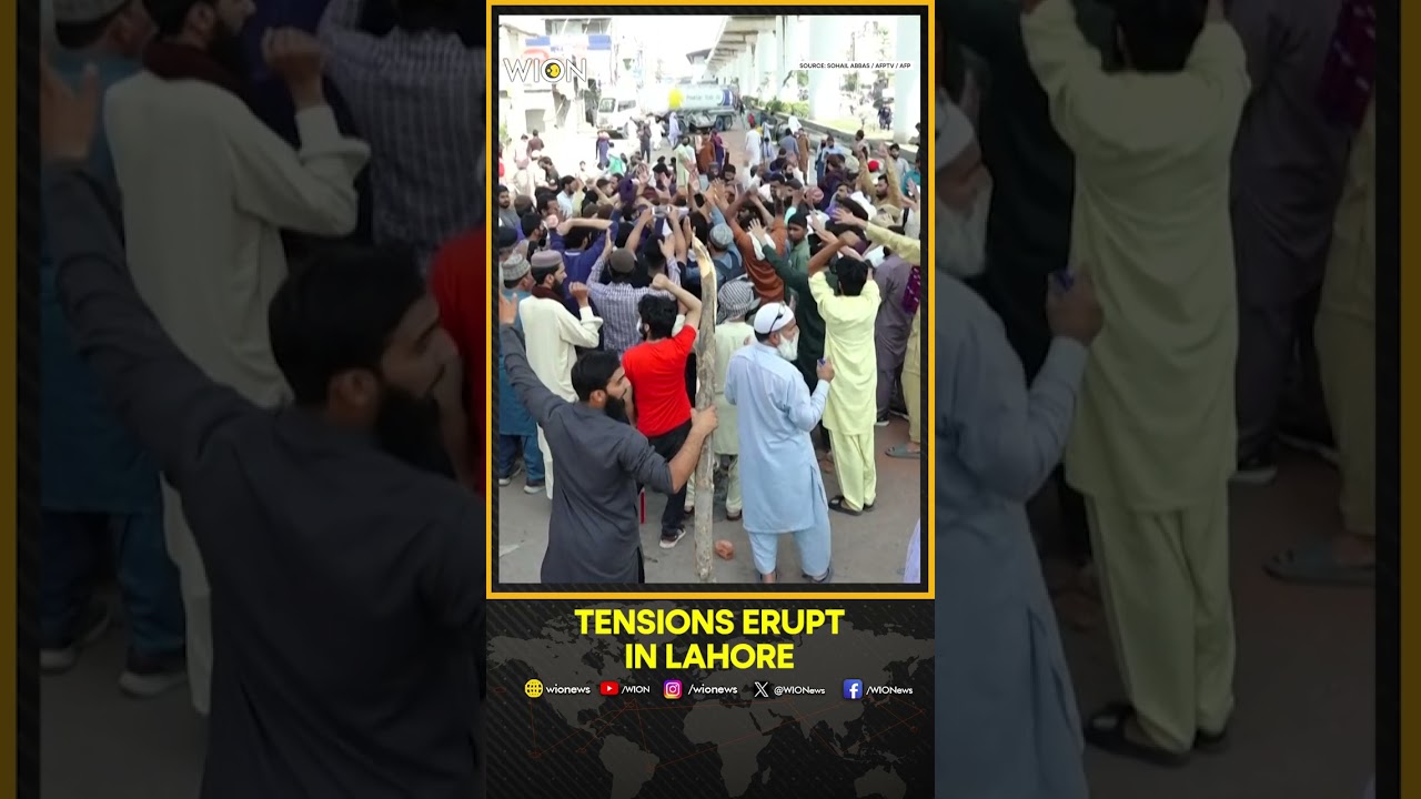 TLP Protesters Clash With Police in Lahore Standoff | WION SHORTS