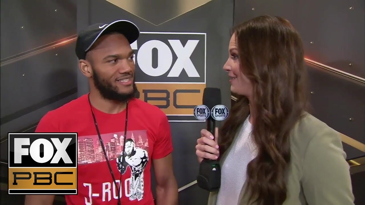 Julian Williams talks with Heidi Androl before press conference | INTERVIEW | PBC ON FOX