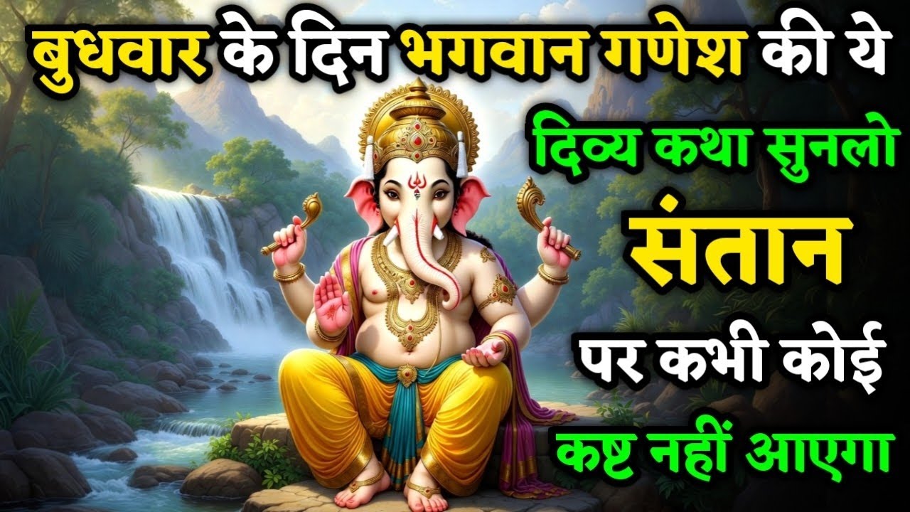 बुधवार के दिन भगवान गणेश की ये दिव्य कथा सुनलो संतान पर कभी कोई कष्ट नहीं आएगा | Budhwar Vrat Katha 