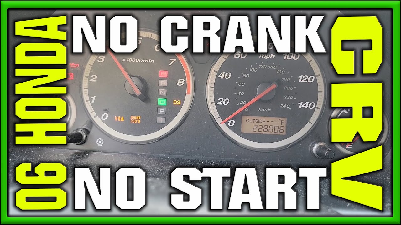 2006 Honda CRV  - No Crank No Start - Not a Tutorial but the problem is solved... Maybe??