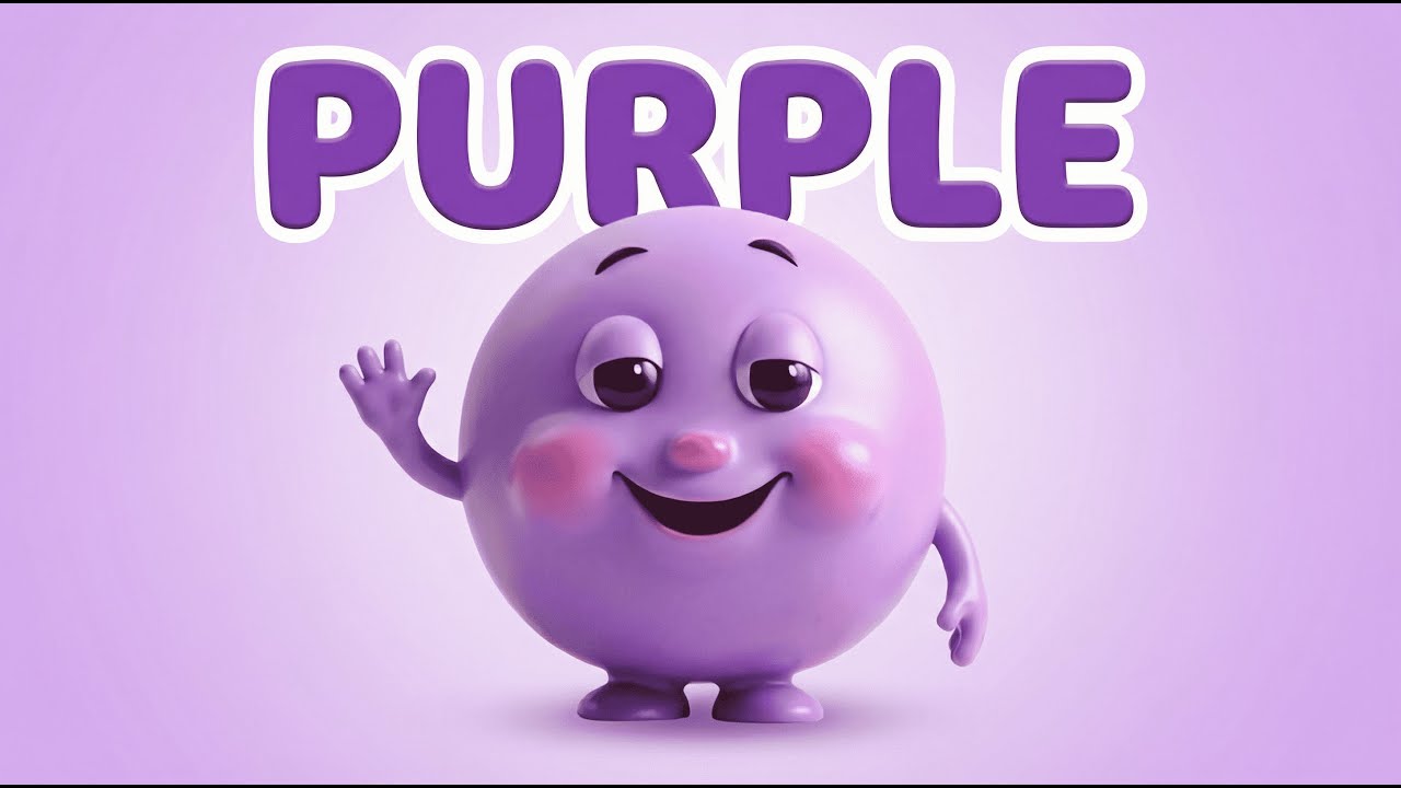 The PURPLE Color Song | Kids Learn Colors