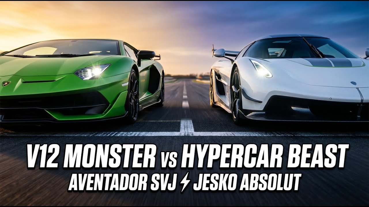 Lamborghini Aventador SVJ vs Koenigsegg | Ultimate Race