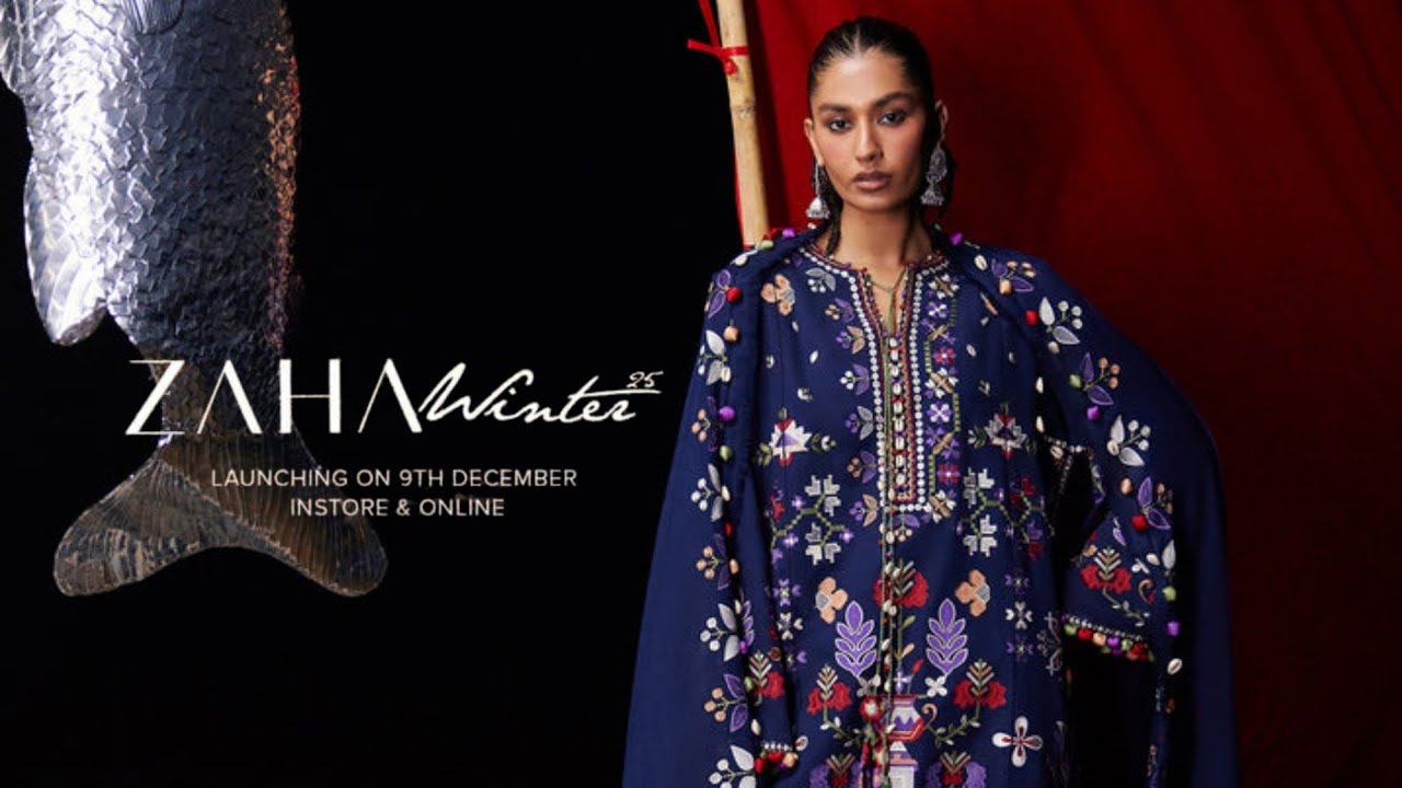 Zaha Luxury Winter 2025 | Zaha Unstitched Luxury Winter Collection '25