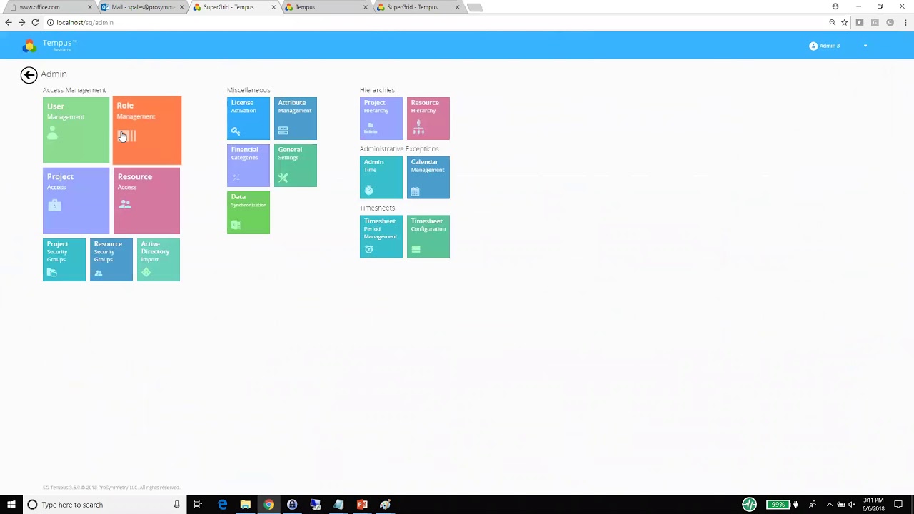 Enterprise Resource Planning with Tempus Resource and Project, Project Online and Server