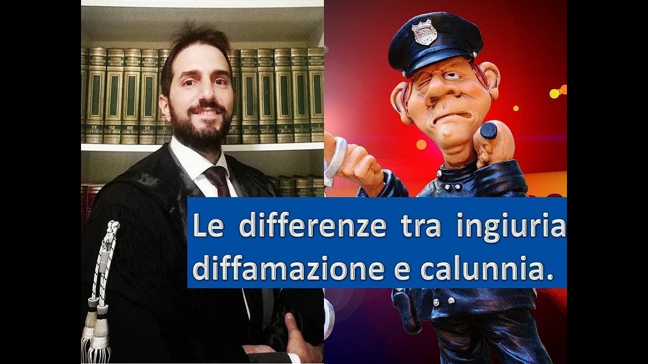 Le differenze tra ingiuria, diffamazione e calunnia.