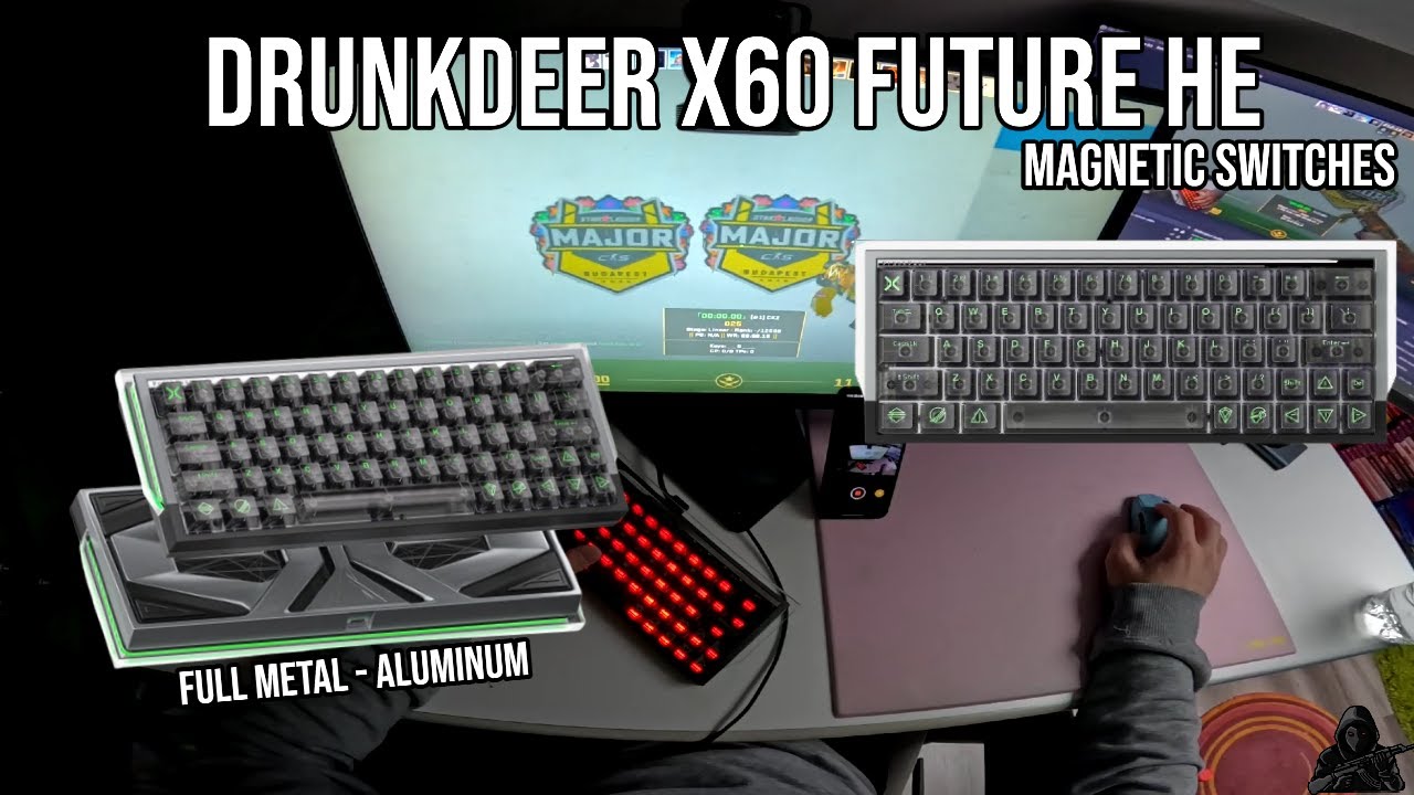 Обзор DrunkDeer X60 Future HE для CS2 (хорошая магнитная клавиатура для FPS-игр)