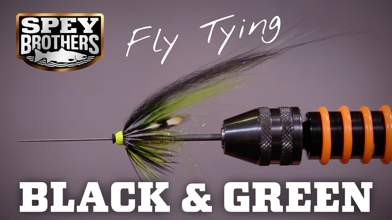 Tying a Black & Green tube fly