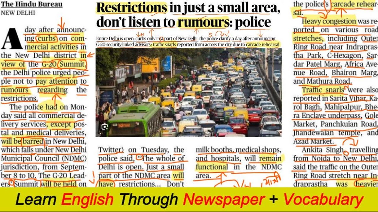 The Hindu Newspaper Analysis | Learn English Through Newspaper for UPSC | Learn Grammar