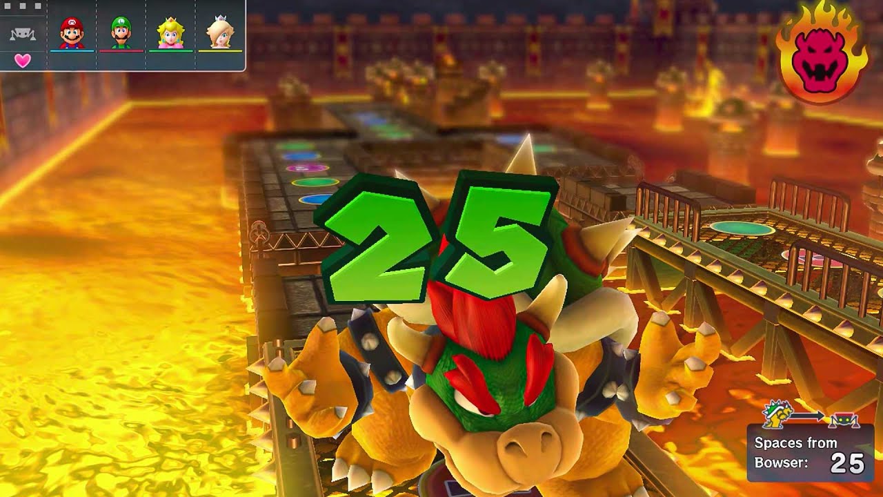 Mario Party 10 Bowser Party #37 Mario, Luigi, Peach, Rosalina Chaos Castle Master Difficulty