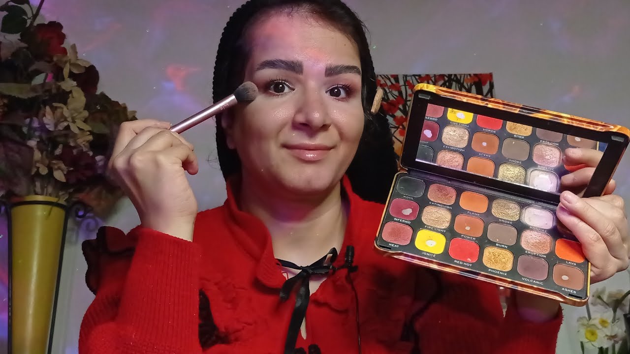 asmr doing my makeup relaxing