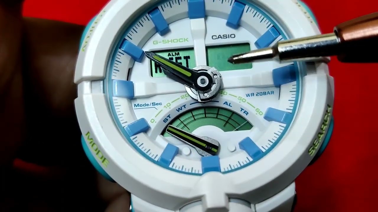 Casio GA 500 hand set, adjust