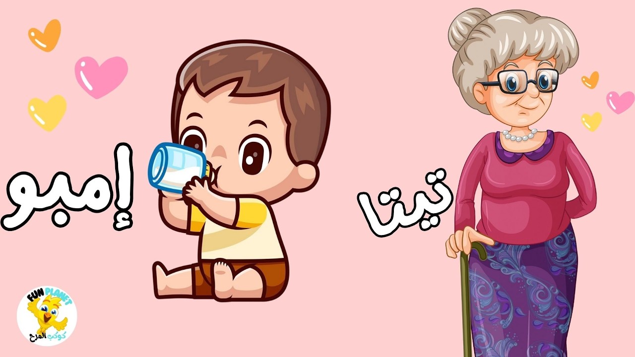كلمات الطفل الأولى باللهجة المصرية (38 دقيقة تشغيل متواصل) | تعليم الأطفال النطق بسهولة.