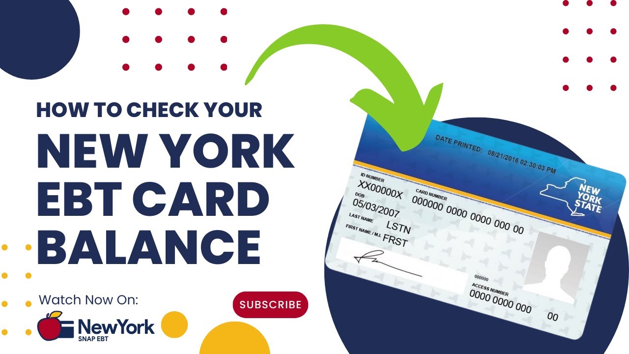 New York EBT Balance Check Instructions