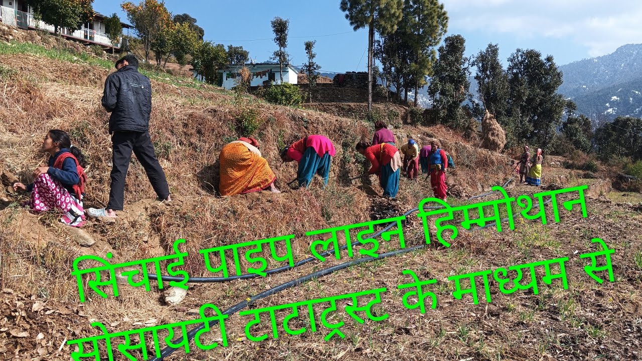 ग्राम मझोली ब्लॉक थलीसैंण पौड़ी सिंचाई पाइप लाइन कार्य हिम्मोथान सोसायटी टाटाट्रस्ट के माध्यम से 