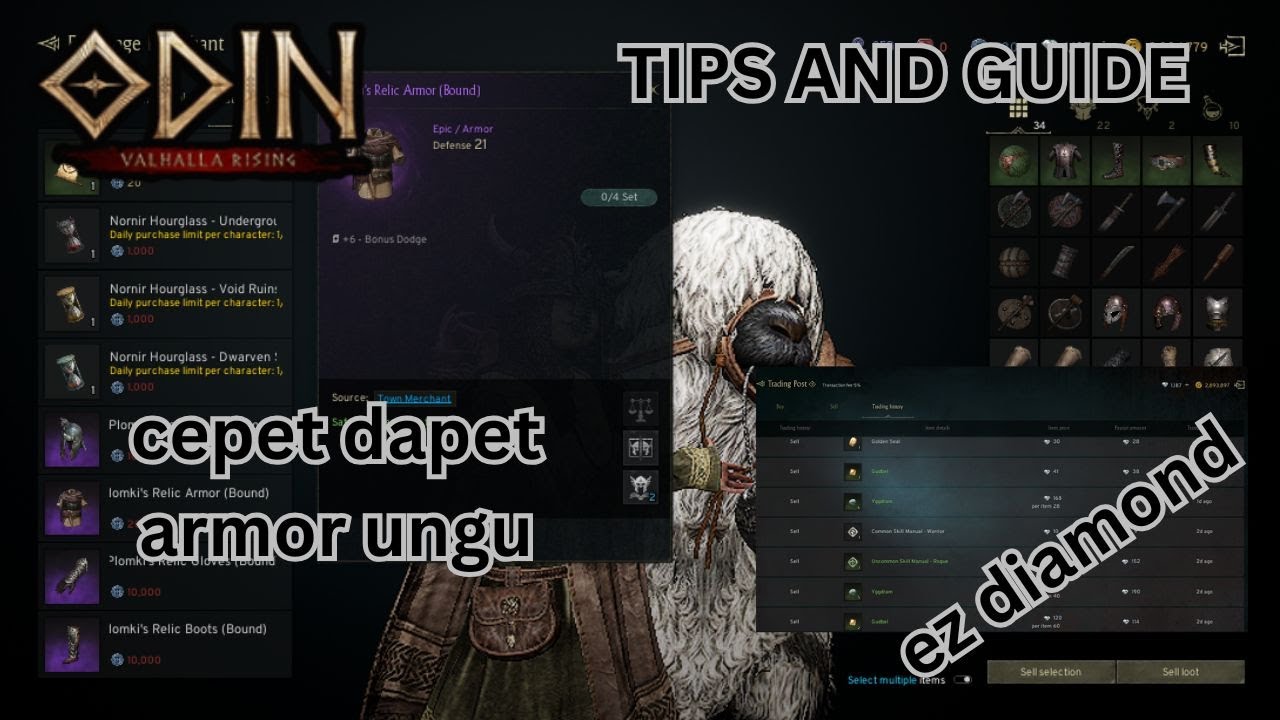 ODIN : VALHALLA RISING tips and guide alt character lebih cuan