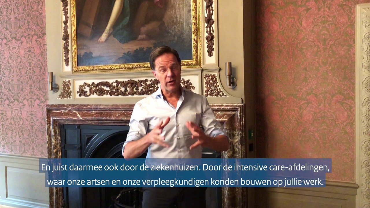 Videoboodschap MP Rutte over Dag van de Schoonmaker