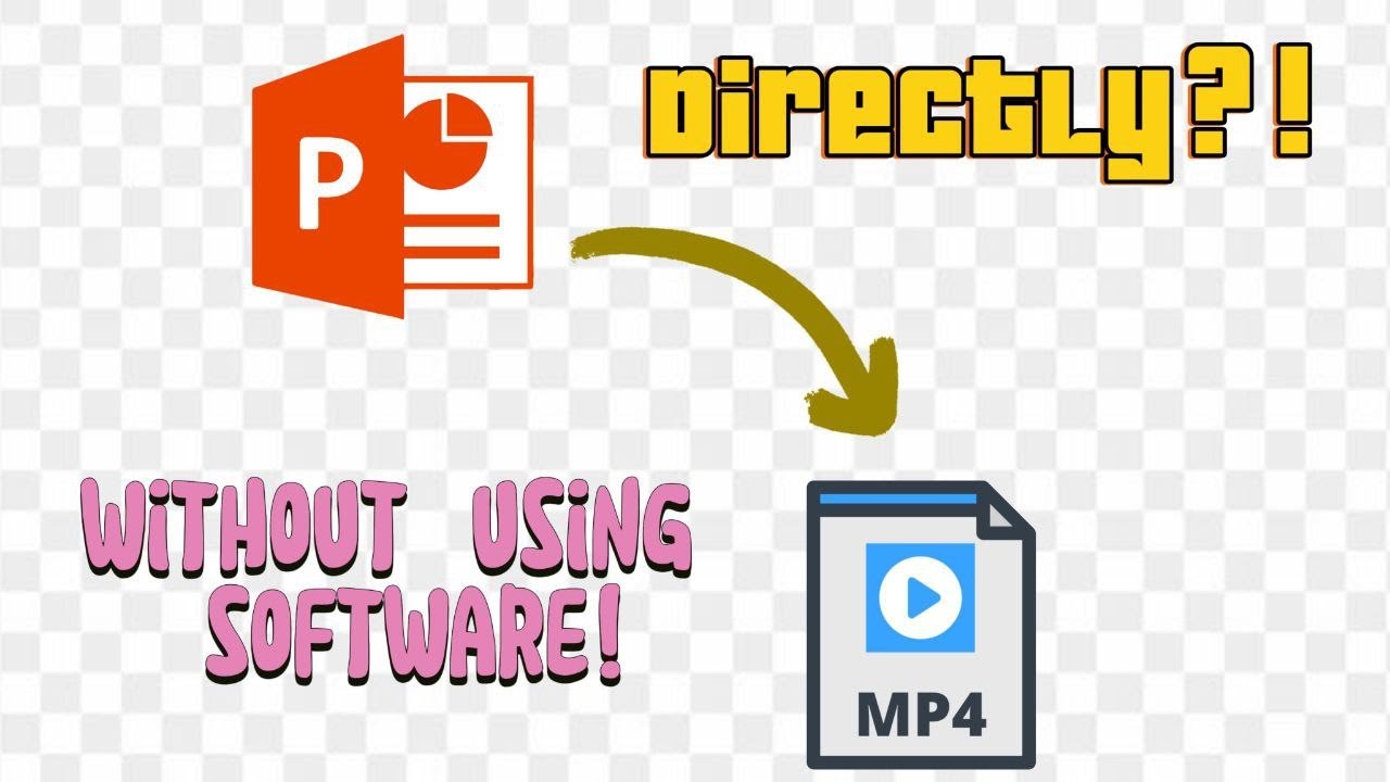 How to convert pptx to mp4 (video)