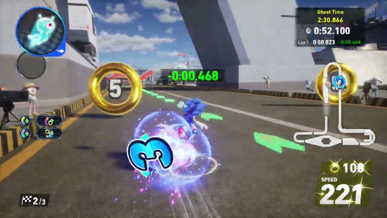 Sonic Racing CrossWorlds (PC): Sonic Speed - Metal Harbor - Time Trial (2:30.757)