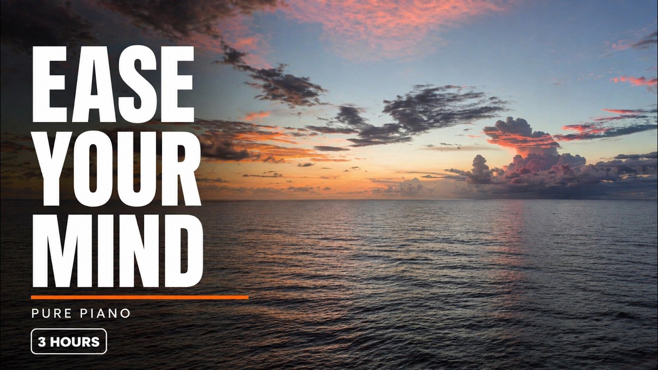 Stop Racing Thoughts Elegant Piano Music for Anxiety Relief & 4K Ocean