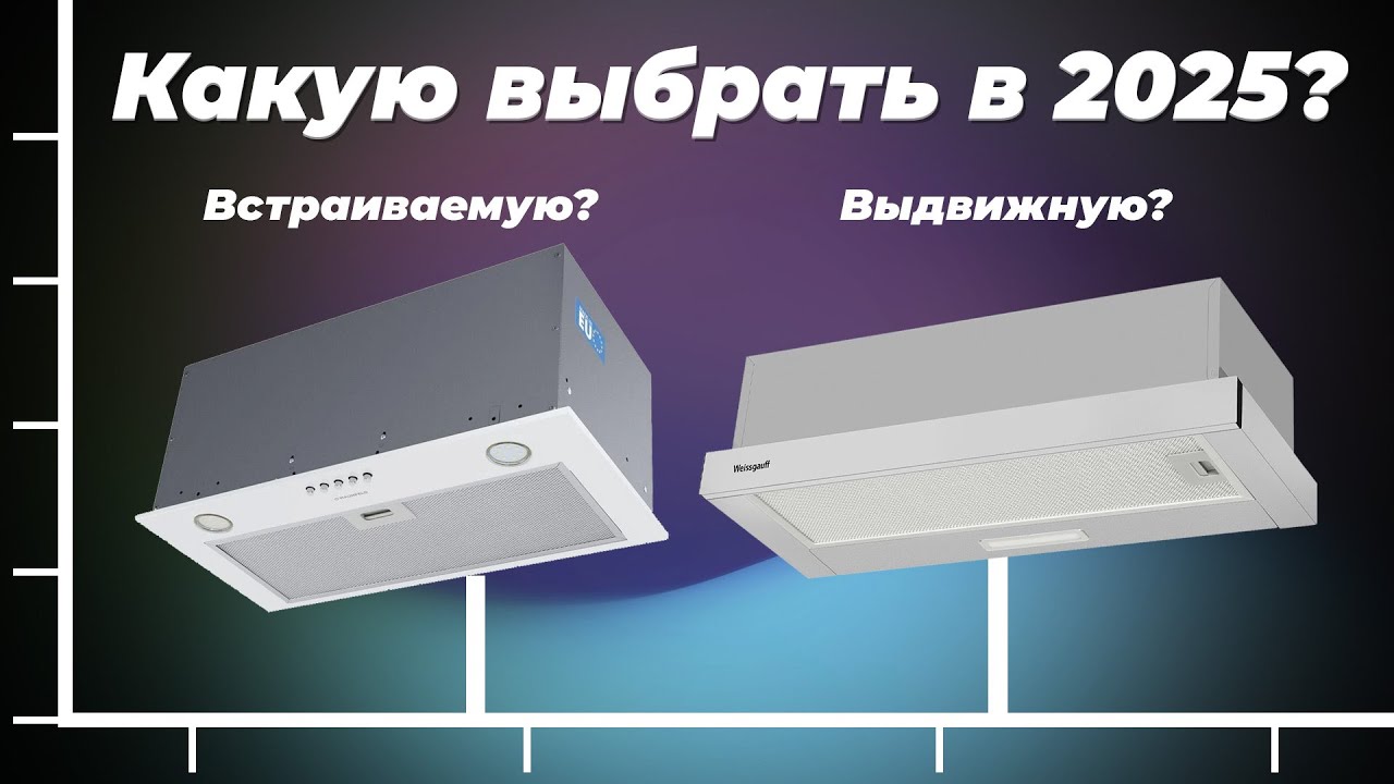 Какую встраиваемую вытяжку для кухни выбрать в 2025 году — ТОП-10 рейтинг по цене-качеству