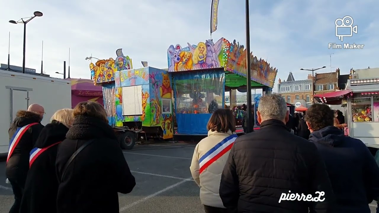 Inauguration ducasse d hiver denain place du marché le 12 février 2022