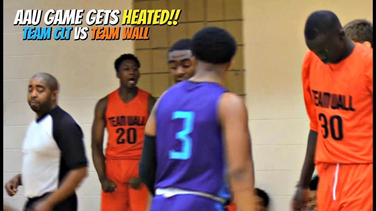 AAU Game Gets HEATED!! Team Wall vs Team Charlotte Highlights
