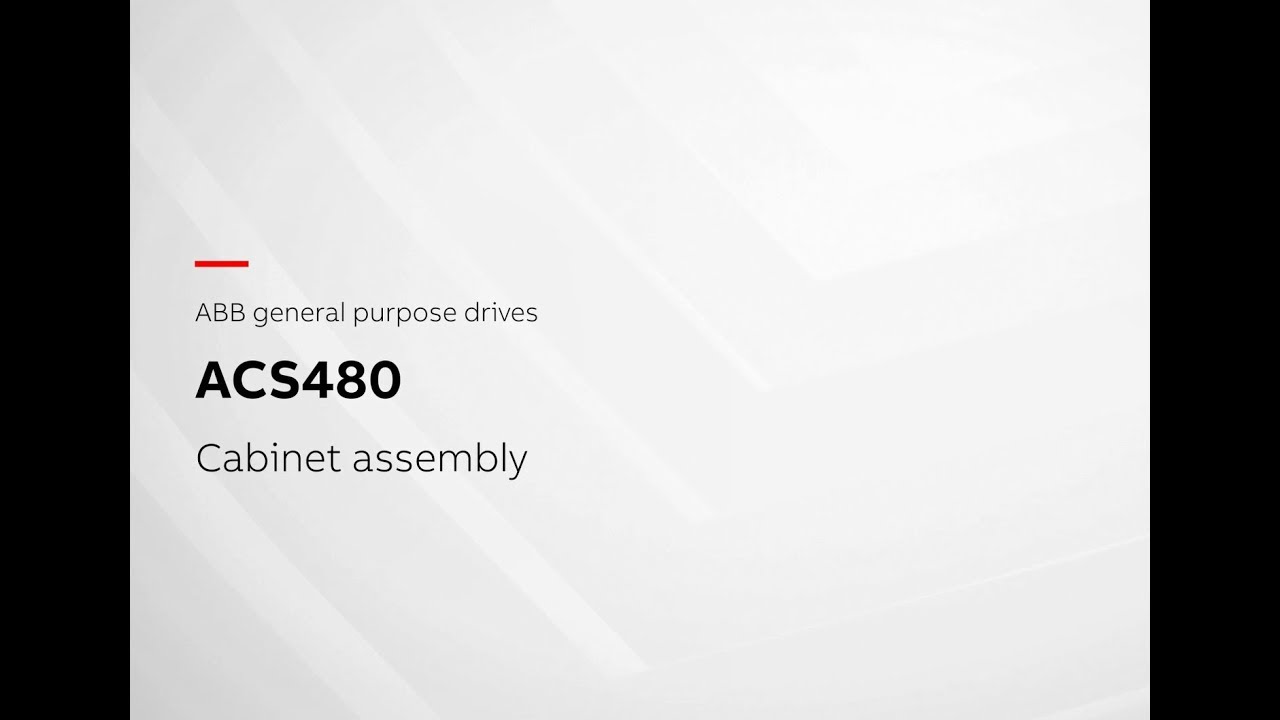 ABB general purpose drives, ACS480. Cabinet assembly
