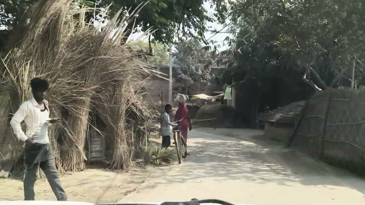 [DRIVING INDIA] Village road view