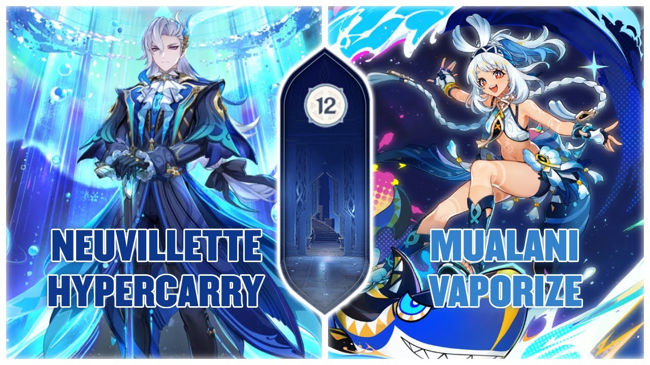 C0 Neuvillette Hypercarry vs C0 Mualani Vaporize | 4.8 Spiral Abyss | Genshin Impact 5.0
