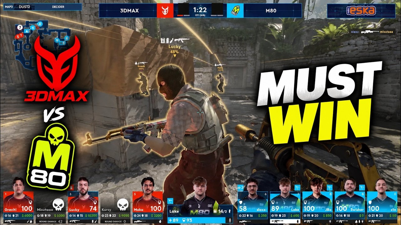 CRAZY MATCH! 3DMAX vs M80 | Logitech G Play Connect 2026 | Quarter-final