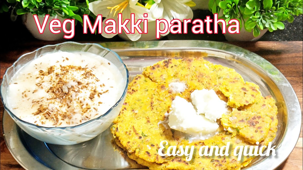 सर्दियों का स्पेशल वेज मक्के का पराठा/Punjabi Style Veg Paratha/Easy and Instant 