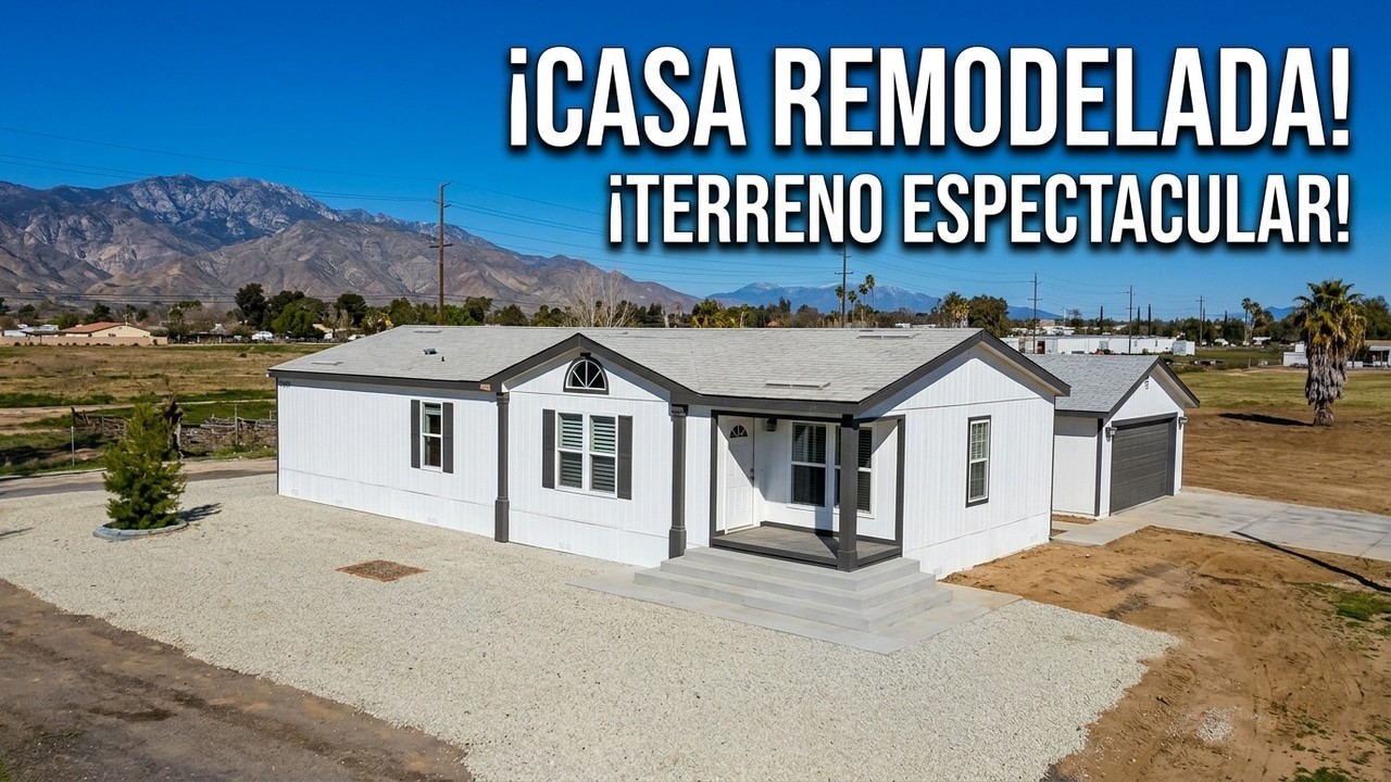Casa remodelada en Perris - Mira Este Terreno Espectacular