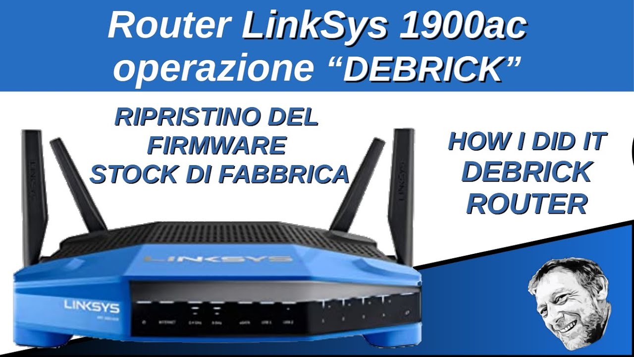 Router Linksys 1900ac v2 Debrick - Ripristino firmware Stock / Stock firmware recovery